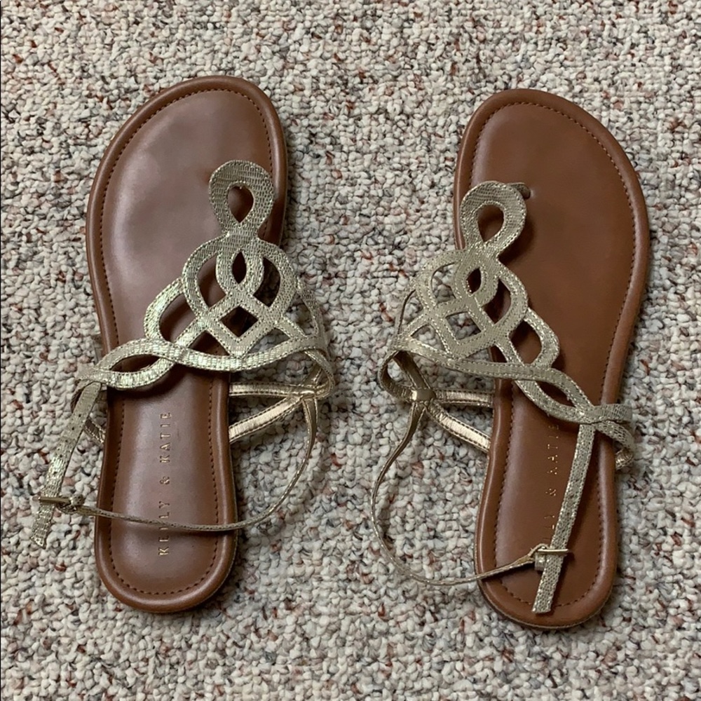 Gold sandals